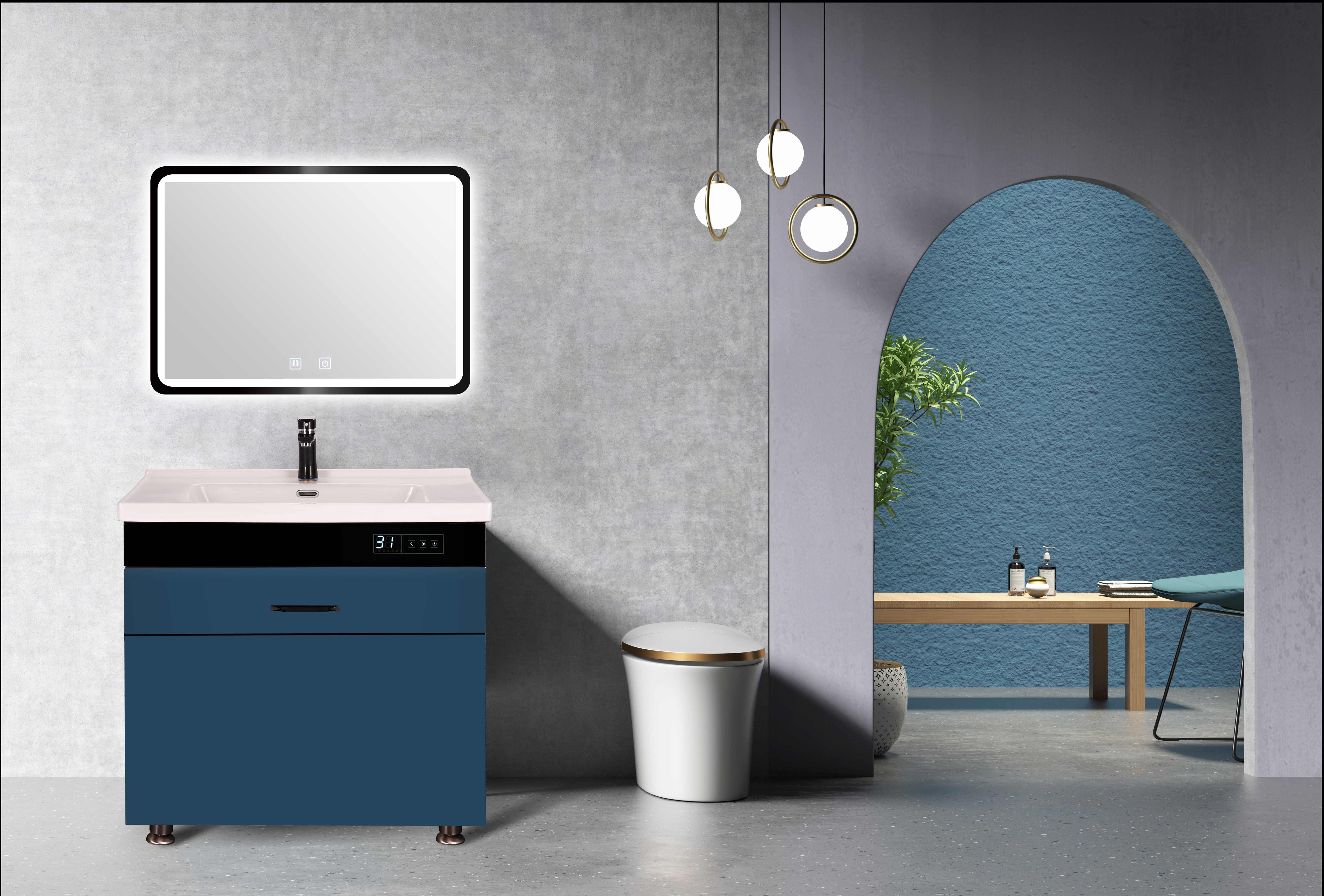 华傅集成热水器浴室柜热水器二合一超高效的空间布局法